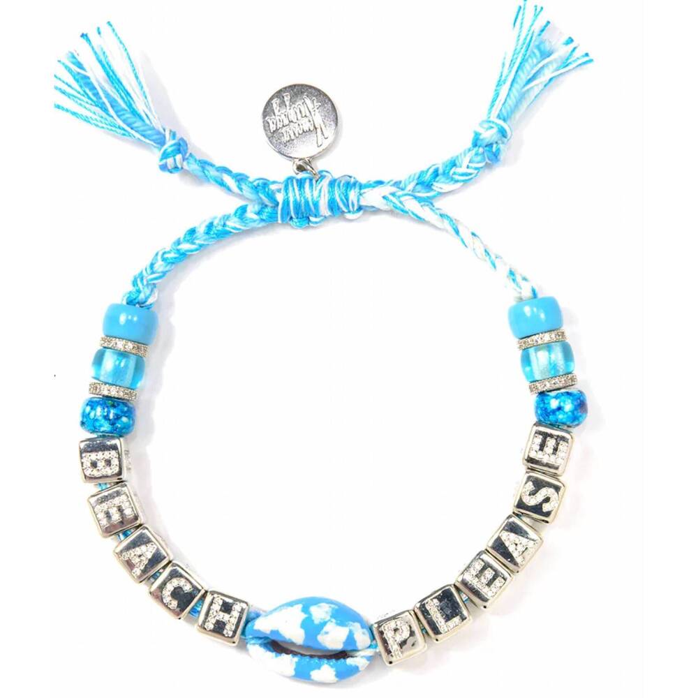 NEW VENESSA ARIZAGA women's cloud nine (beach please) bracelet in blue multi